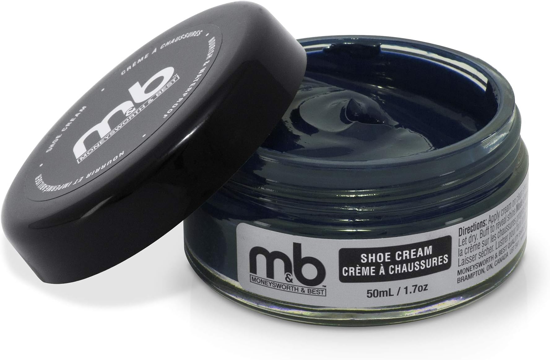 Shoe Cream - Professional Leather Shoe Polish - Natural Waxes Condition, Re-color and Polish Smooth Leather Shoes and Boots - Over 30 Colors Available - 50 ml/1.7oz