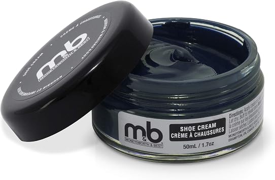 Moneysworth & Best Shoe Cream - Professional Leather Shoe Polish - Natural Waxes Condition, Re-color and Polish Smooth Leather Shoes and Boots - Over 30 Colors Available - 50 ml/1.7oz