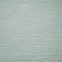 Vista 10 de Paneles de pared de espuma autoadhesivos 3D, cubre 22.8 pies cuadrados, calcomanías de papel tapiz de piedra de ladrillo para decoración de pared