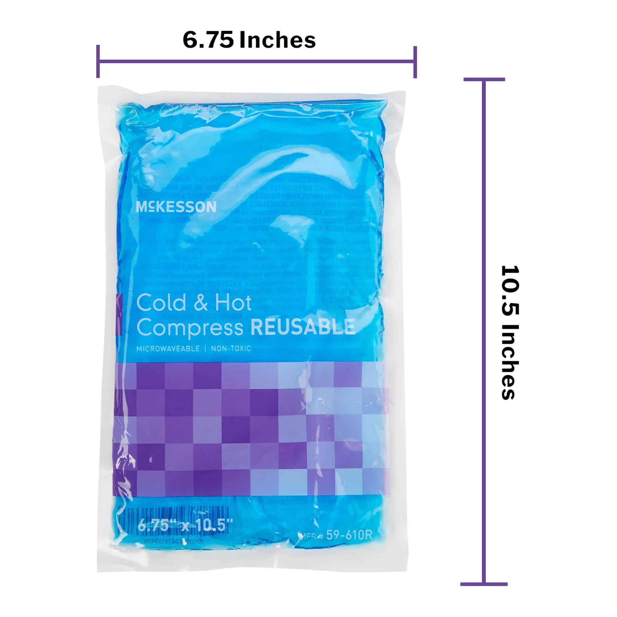 McKesson Bolsas de Gel reutilizable 6-3/4 x 10-1/2 pulgadas caliente/frío paquete 59-610R 24 por caja
