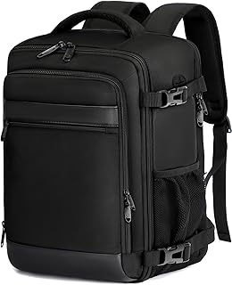 Bagage Cabine 40x30x20 pour Ryanair Easyjet Sac a Dos Voyage Cabine Avion 24L Bagage Cabine Grande sous Siège Bagage à Main Homme Femme Sac à Dos pour Ordinateur Portable 14 Pouces Noir
