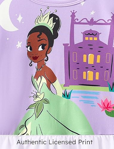 Miniatura 3 de Disney - Conjunto de ropa para niñas pequeñas de 2 a 6 años, 2 piezas, sudadera de manga larga y leggings de Minnie Mouse, Frozen, Princesas y Marvel