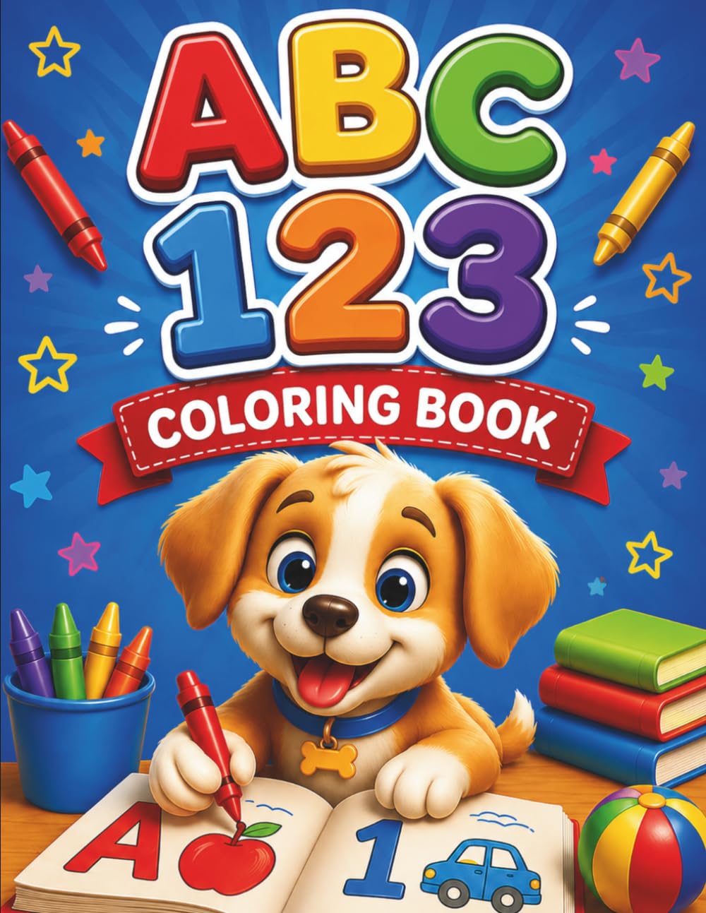 ABC 123 Coloring Book
