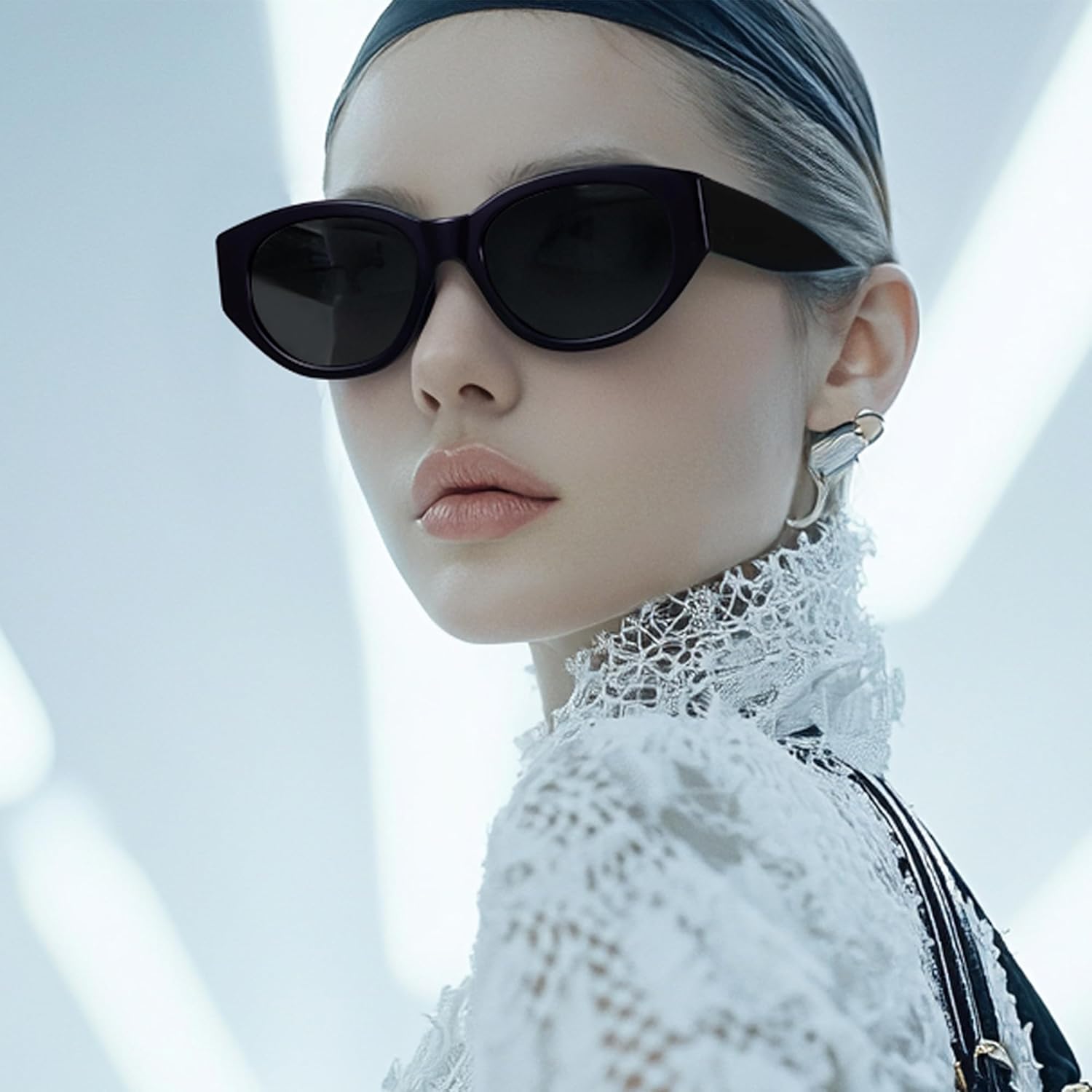 ZENOTTIC Polarized Sunglasses Women Trendy: Classic Sun Glasses Ladies Cateye Frame - Retro Cute Shades UV400 Protection - Image 2