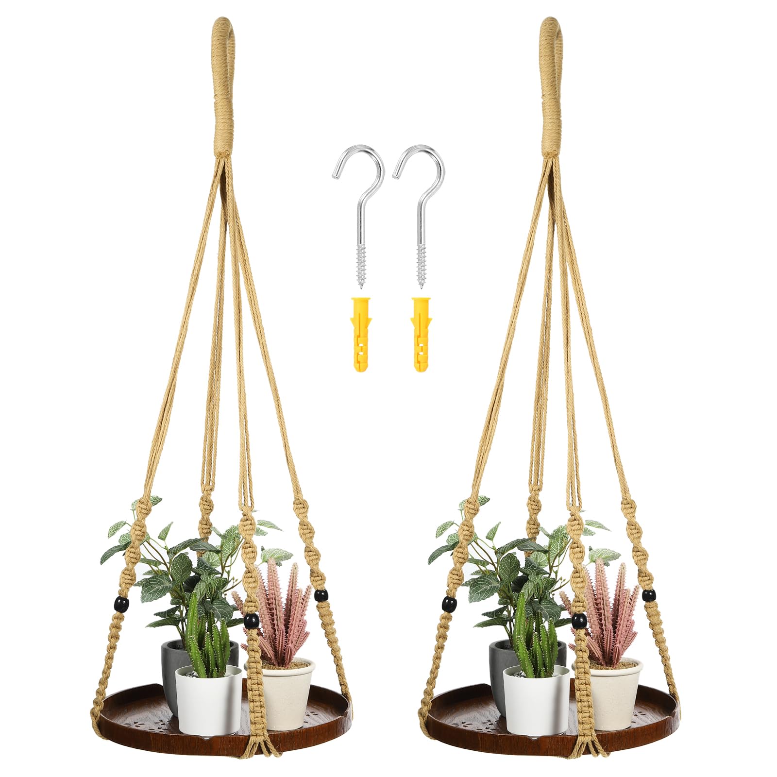 PATIKIL Macrame Plant Hangers Indoors