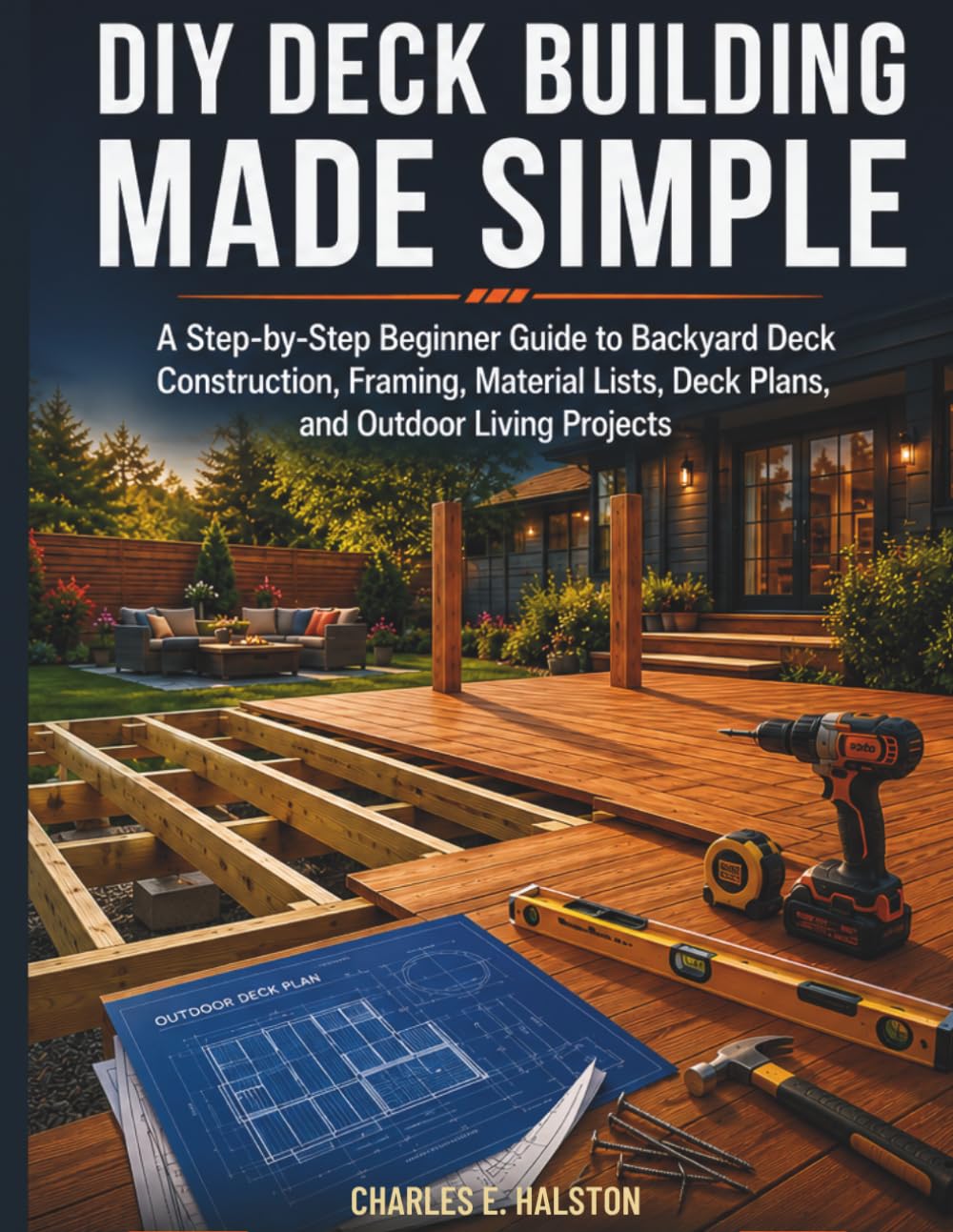DIY DECK BUILDING MADE SIMPLE: A Step-by-Step Beginner Guide to Backyard Deck Construction, Framing, Material Lists, Deck Plans, and Outdoor Living Projects