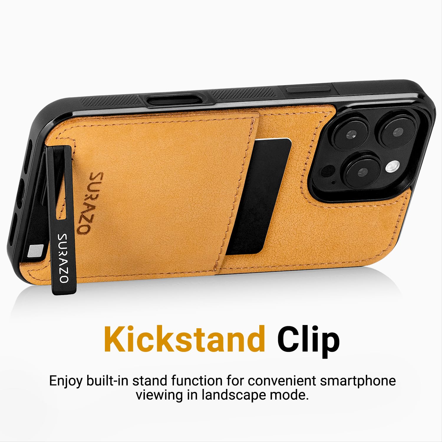 Amazon.com: SURAZO Genuine Leather Back Case for Apple iPhone 16