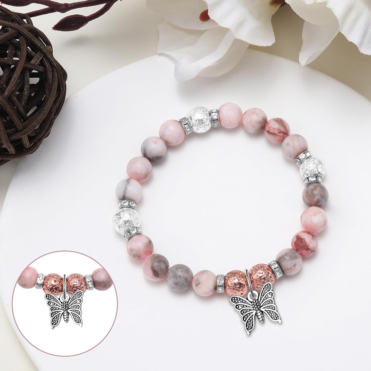 Friendship Bracelet Gifts for Women Friends Inspirational Beaded Bracelets Encouragement Gift for Women Mom Daughter Wife Sister Coworker Friend Bracelet with Gifts Cards Christmas Birthday Gift - Image 4