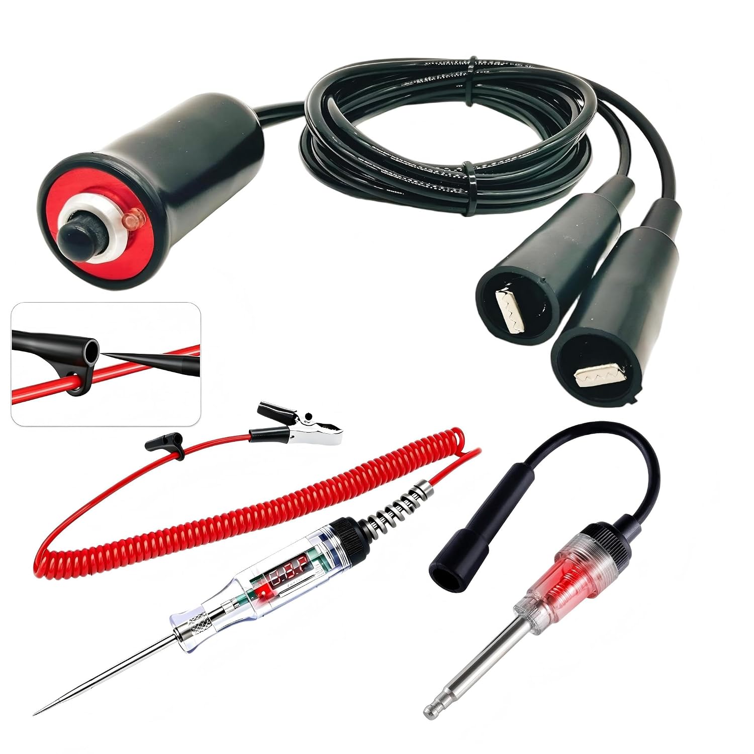 VCC 3-in-1 Heavy Duty Remote Starter Switch + Ignition Spark Tester + Automotive Test Light Circuit Tester Kit for Car Truck Engine Start (3)