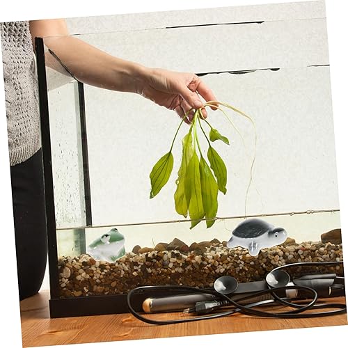 Miniatura 6 de POPETPOP 2 piezas de animales flotantes de cerámica, juguetes de animales pequeños, decoraciones de peces para tanque, decoración del océano,