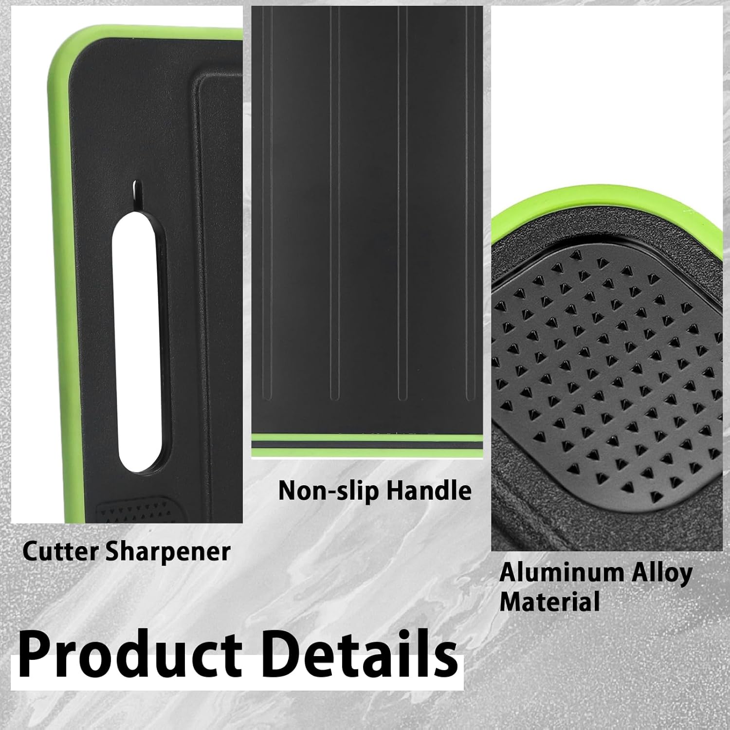 Cutting Boards For Kitchen, Rapid Thawing Aluminum Alloy Spray Paint Dual Sided Grinding Chop with a Knife Sharpener Which Can Cut Vegetables, Sharpen Knives and Defrost in One cutting board meat