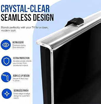 from 19 inch to 75 inch ULTIMATE Anti UV Acrylic for QLED, OLED, LCD, LED Plasma 3D HDTV (30