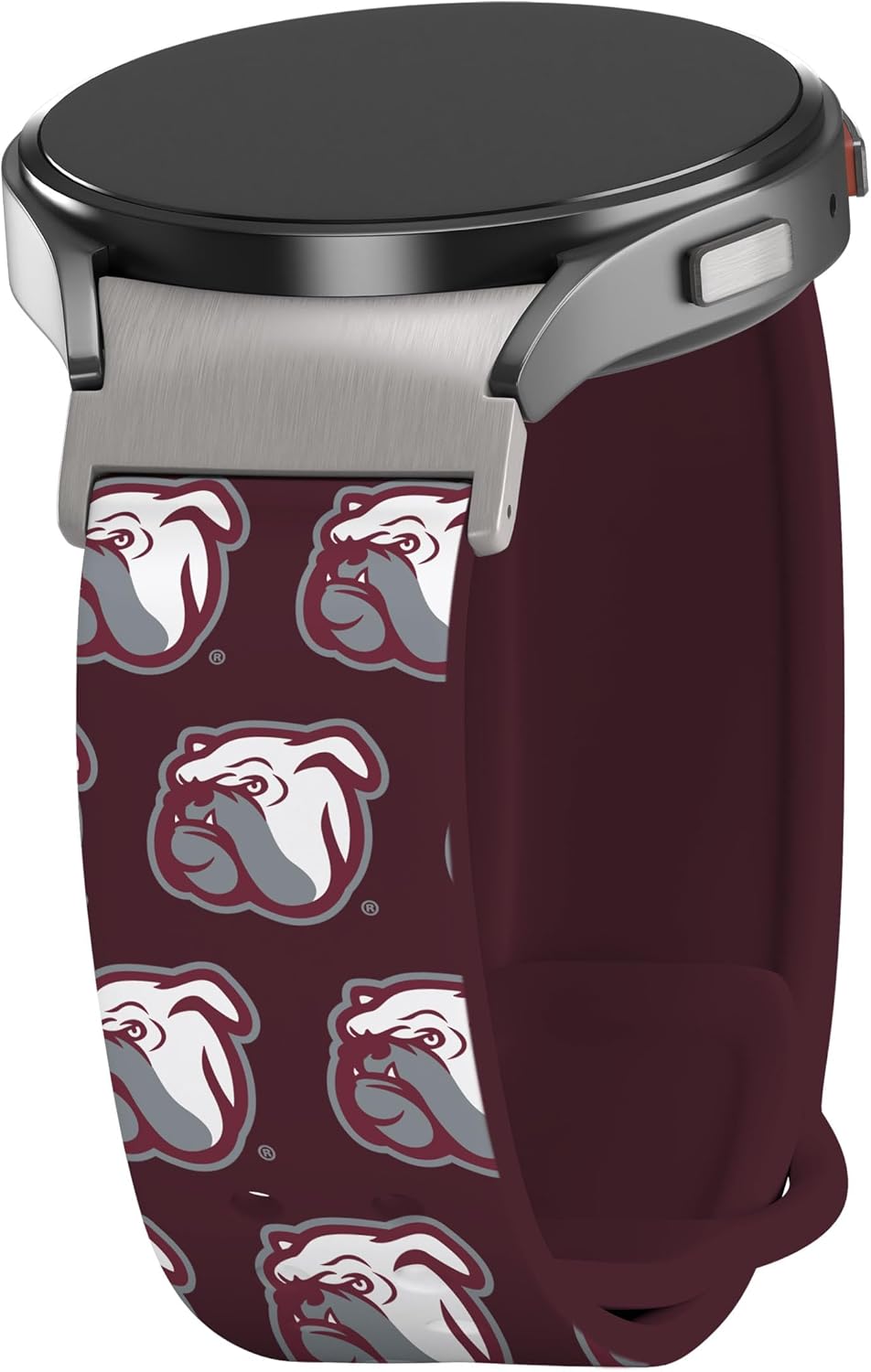 Affinity Bands Mississippi State Bulldogs HD Fitted Watch Band Compatible with Samsung Galaxy Watch 4-7 (Short Repeating)