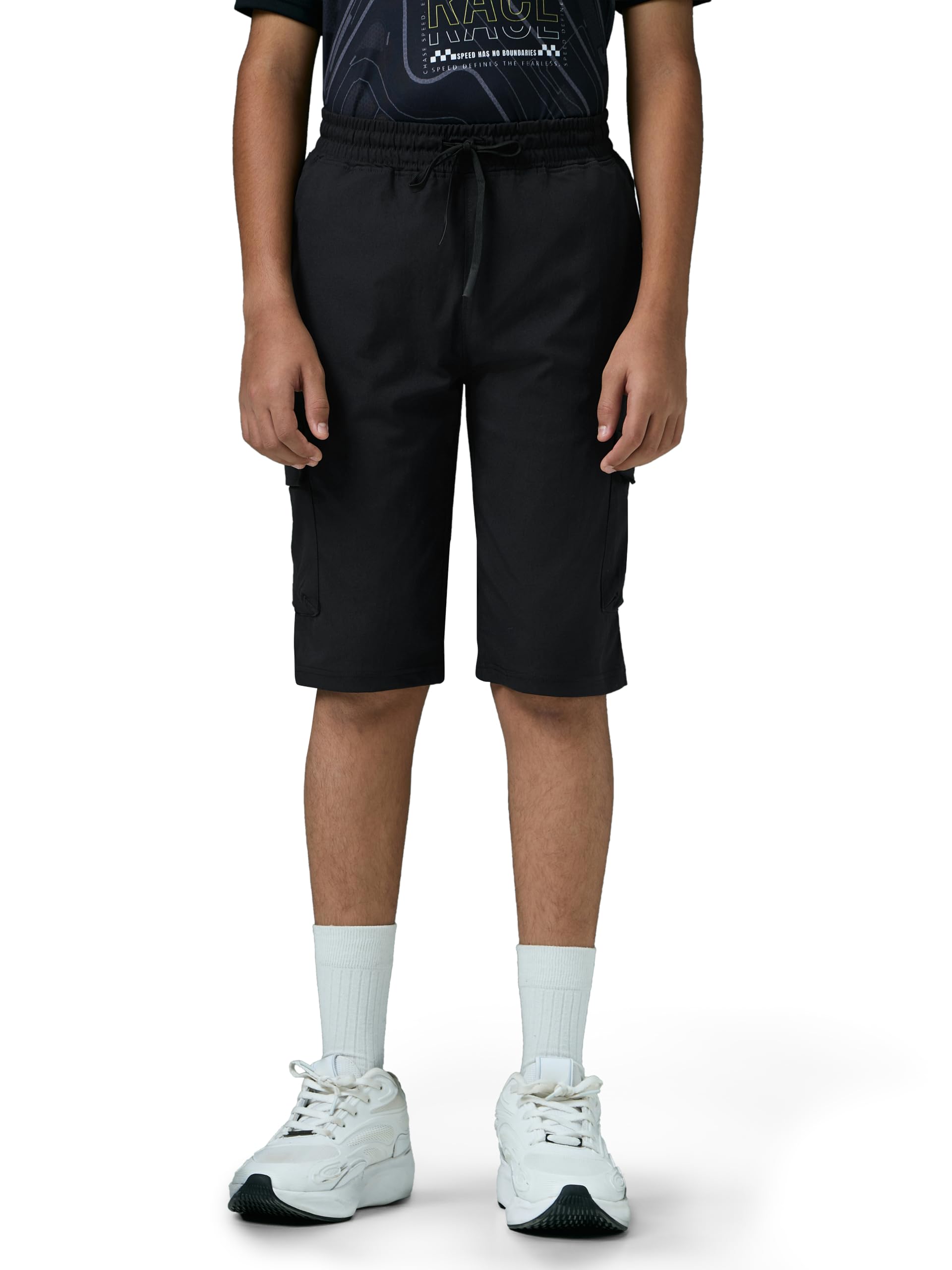 TECHNOSPORT Boy's Regular Fit Sports Cargo Shorts with Ts Flexi Quick Dry for Outdoor Play, Comfort and Active Lifestyle-picture-27