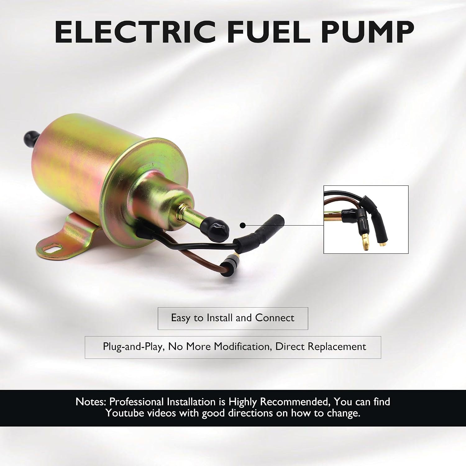 E11005 Electric Fuel Pump Compatible with Polaris Ranger 400 500 1999-2012 ATV UTV 2X4 4X4 6X6 HO CARB ISRAEL Replaces # 4011545 4011492 4010658 4170020