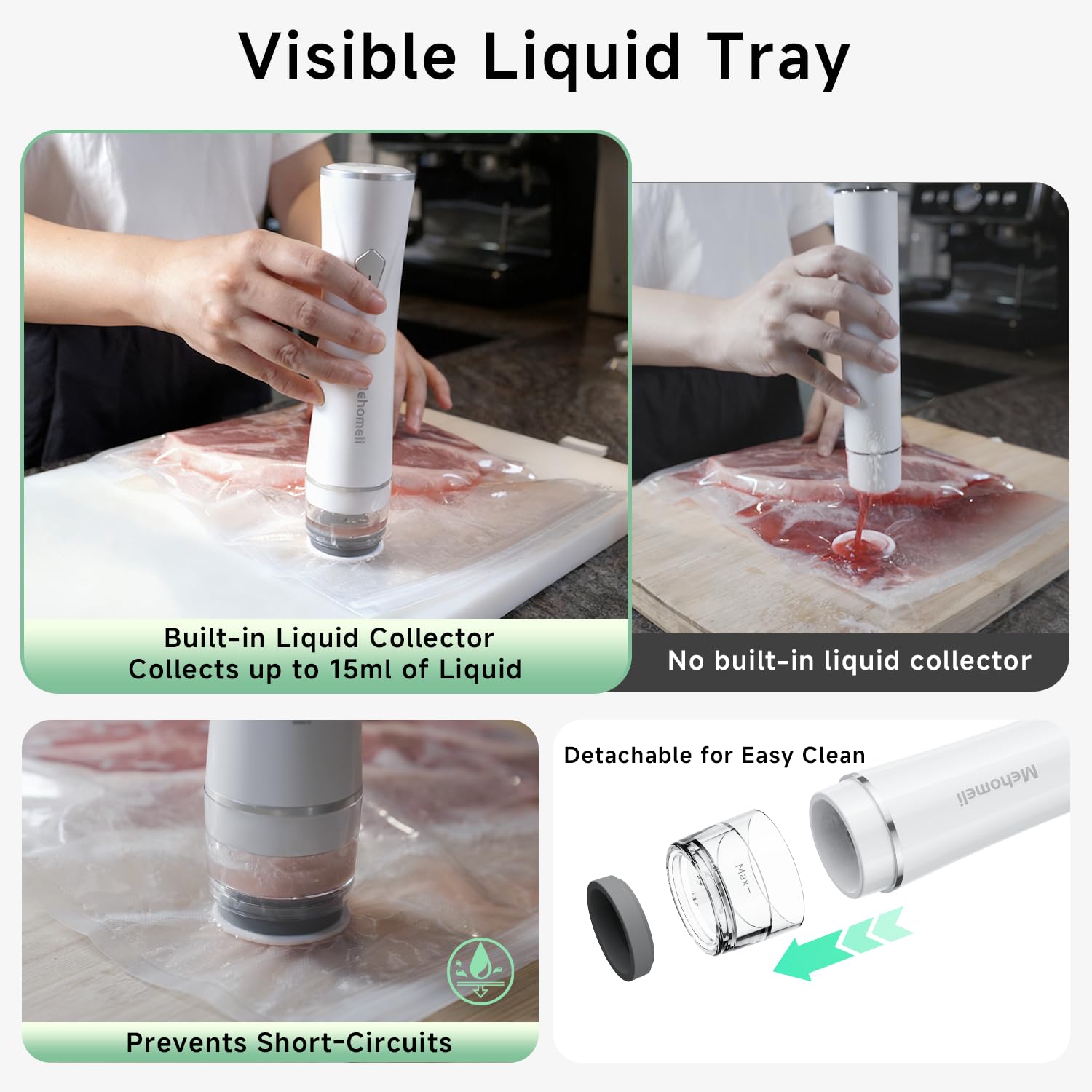 Compact Handheld Vacuum Sealer - Food Storage -6 Compact Handheld Vacuum Sealer - Food Storage -6