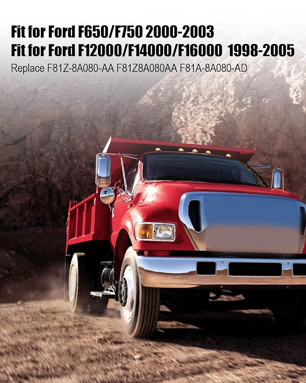 TIKSCIENCE F81Z-8A080-AA Radiator Overflow Coolant Reservoir Tank Fit for Ford F650 F750 2000-2003 F12000 F14000 F16000 1998-2005 Replace F81Z8A080AA F81A-8A080-AD, Surge Expansion Bottle White by TIKSCIENCE - Image 5