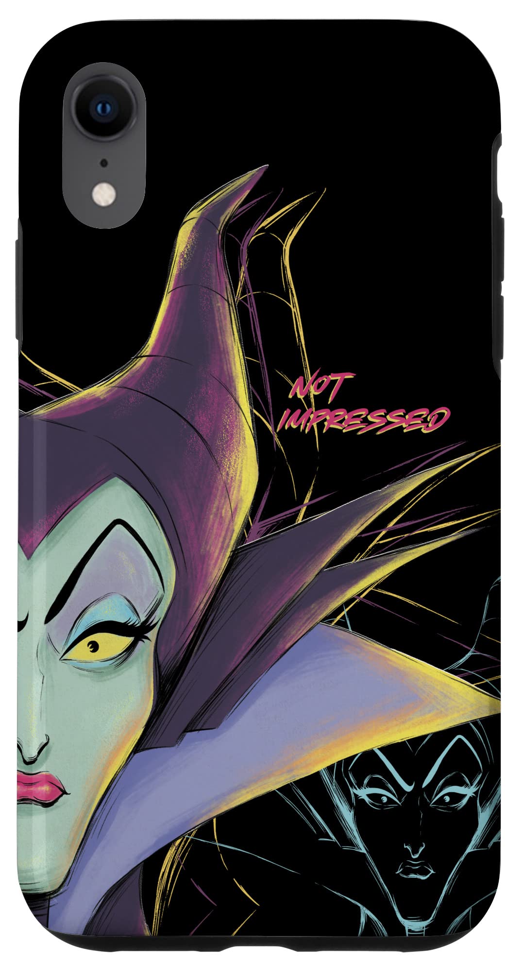 Custodia per iPhone XR Disney Villains Malefica non impressionato Halloween