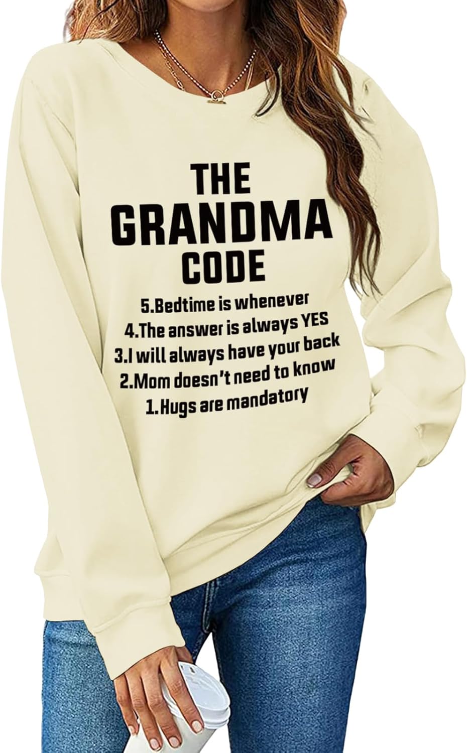 Grandma Sweatshirts Nana Sweatshirt The Grandma Code Sweatshirt Grandmother Crewneck Gifts for Grandmas Sweatshirts
