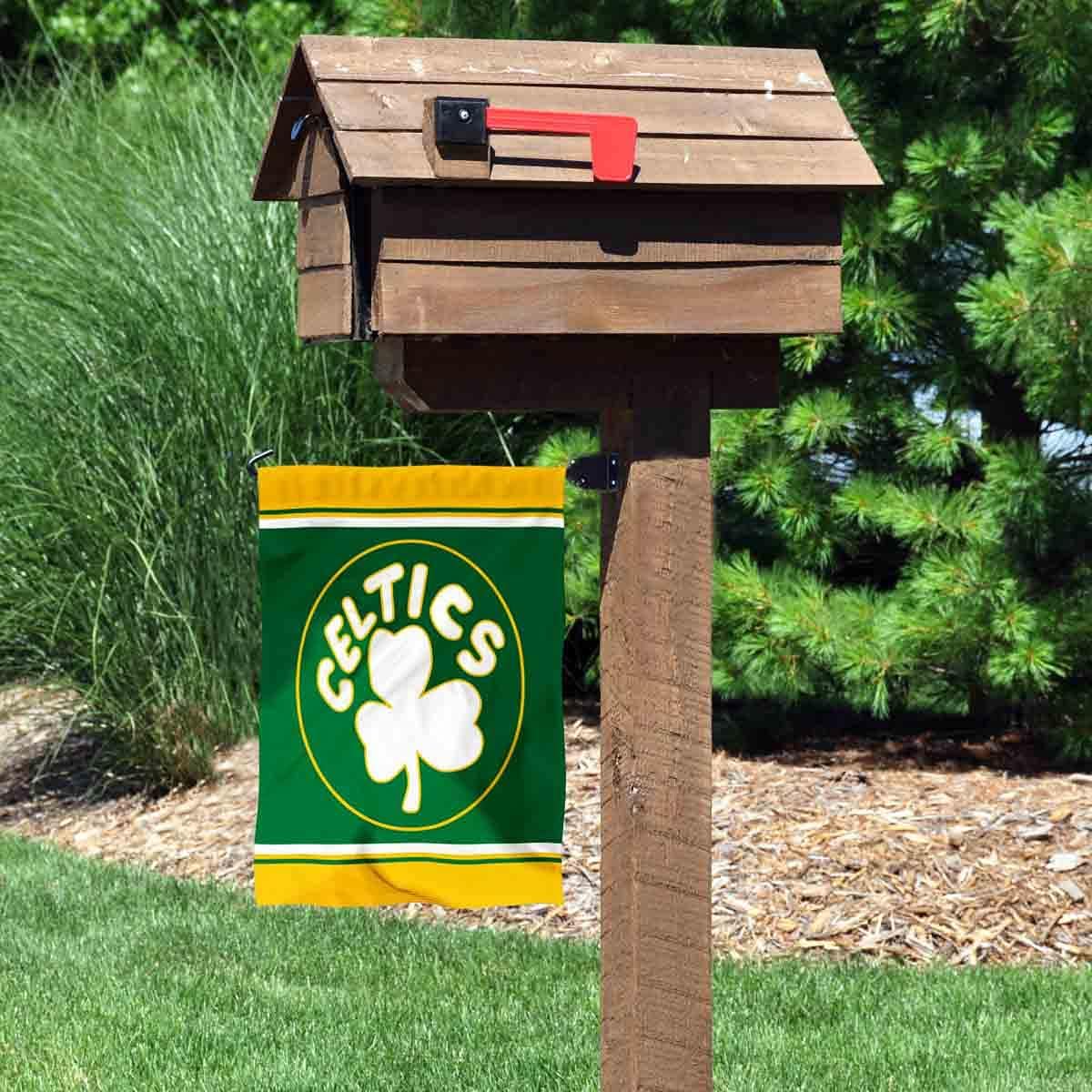 Boston Celtics Vintage Throwback Retro Classics Double Sided Garden Flag - Image 3
