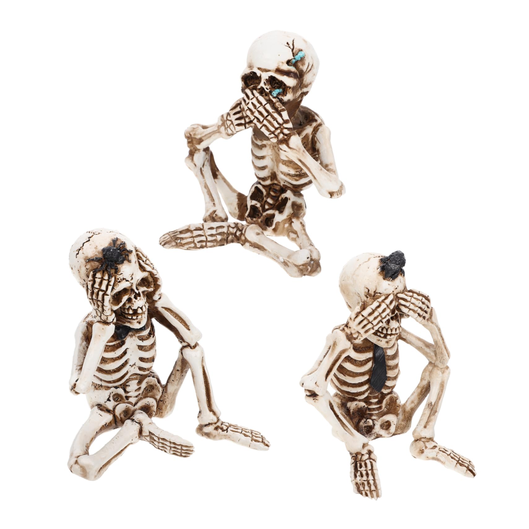PRETYZOOM Decoración De Esqueleto Fantasma para Halloween De Estatuas De Esqueletos De Resina Adornos Delicados para Halloween para Decoraciones De para Festivales y Adornos De Hogar