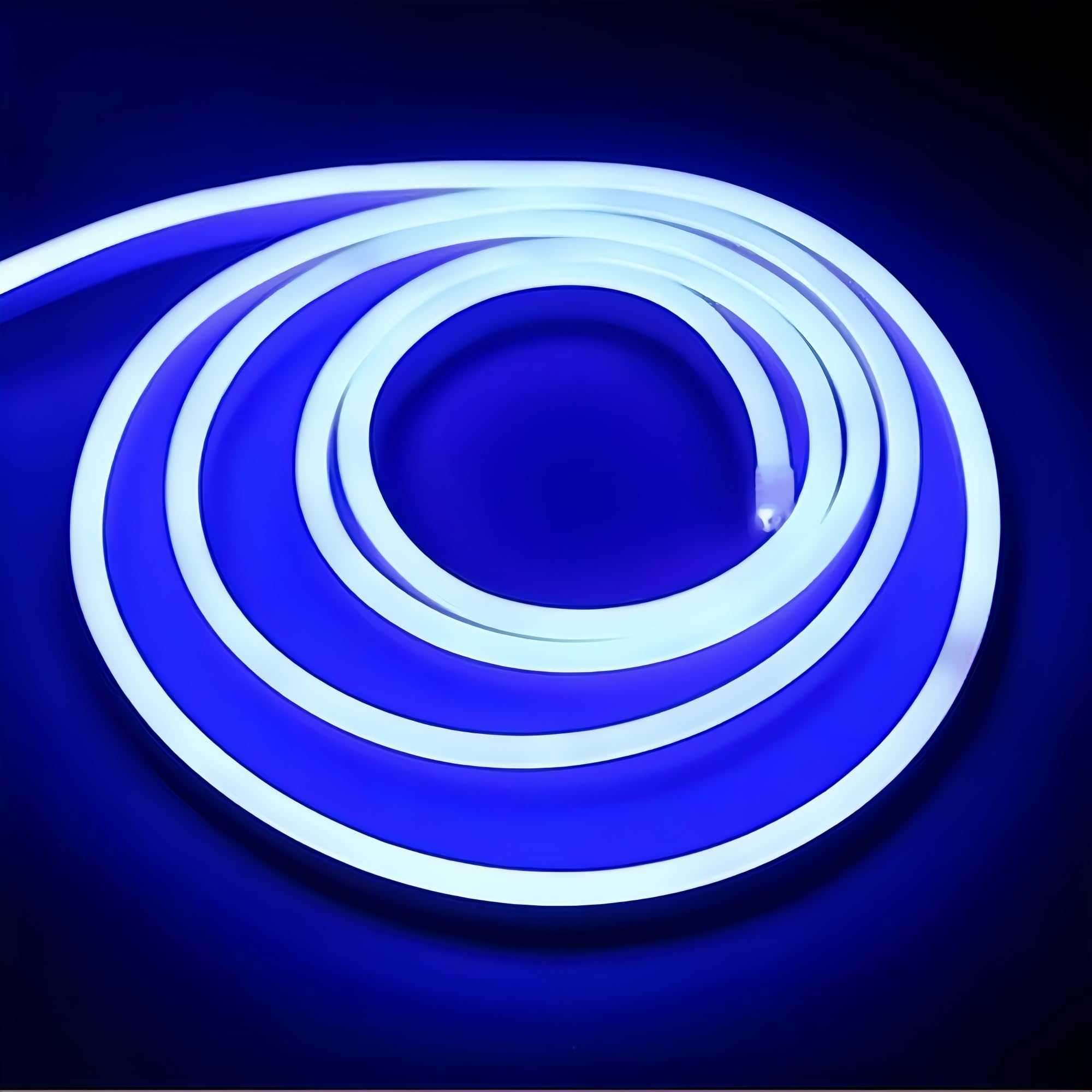 ONSSI® Tira LED Neón 220V COB Flexible (Azul,3M),12W/m, IP65 Impermeable, Corte Cada 10cm, con Enchufe e Interruptor y …