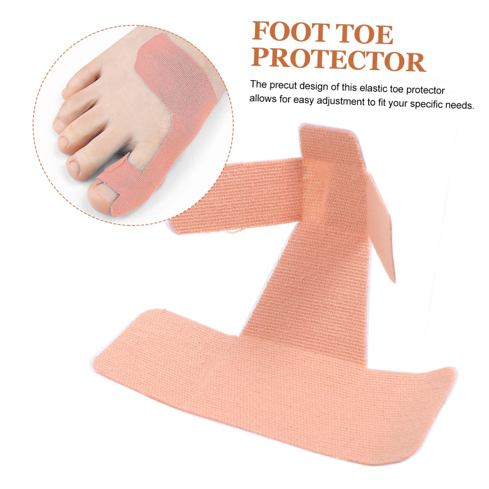 Didiseaon 6Pcs Sports Toe Separator Sticker Foot Care Pads Elastic Toe Protector for Women Skin Tone Prevention Foot Comfort and Toe Alignment