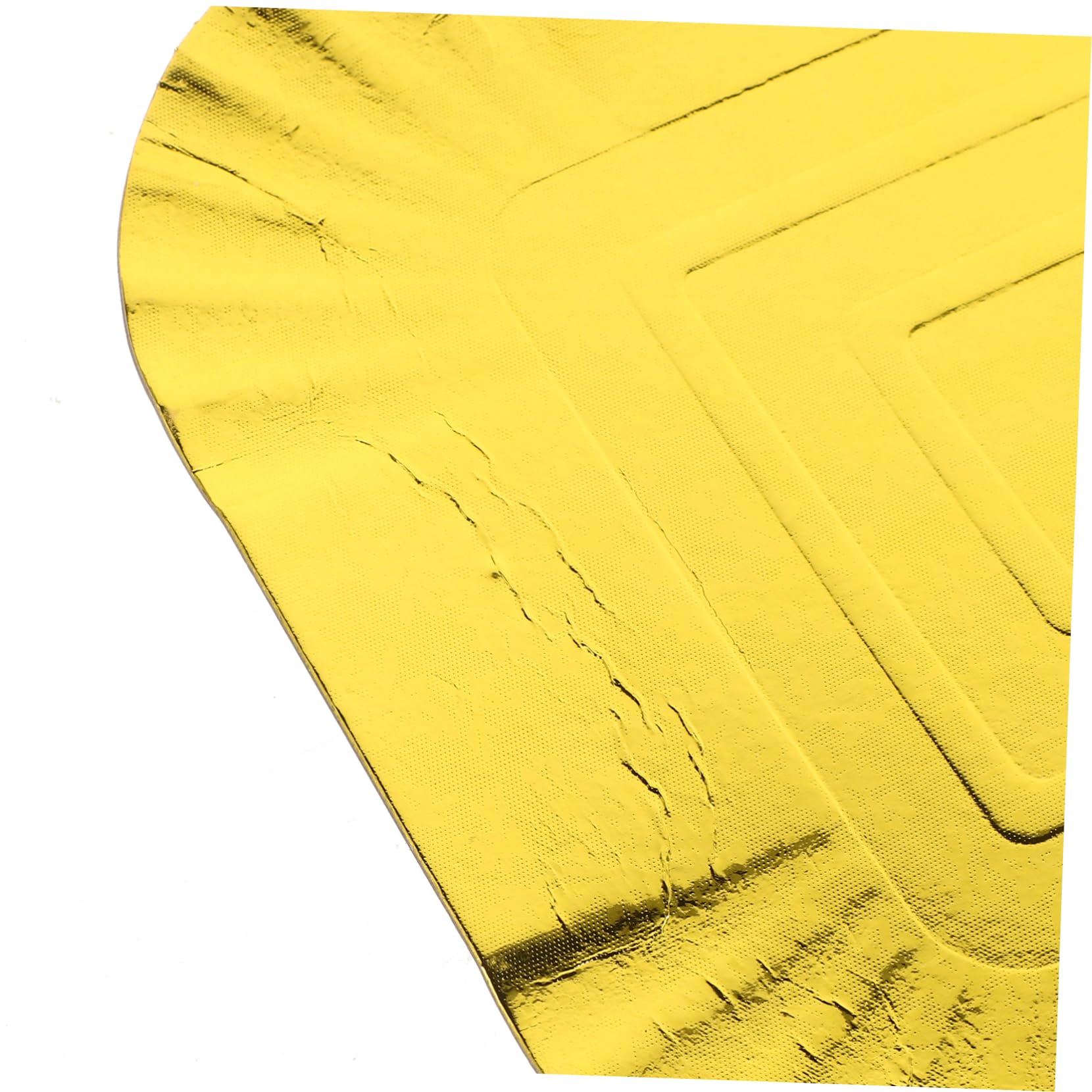 Ipetboom Platos de Papel Desechables Dorados Diseño Sencillo, Bandeja de Aluminio para Picnic y Cocina, Paquete de 10 Unidades Resistentes y Elegantes