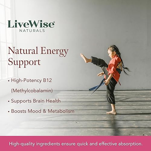 Miniatura 21 de Liquid B12 Vitamina Sublingual – Vitamina líquida totalmente natural vegana B12 gotas – Suplemento sin OGM Adenosylcobalamina metilcobalamina B12