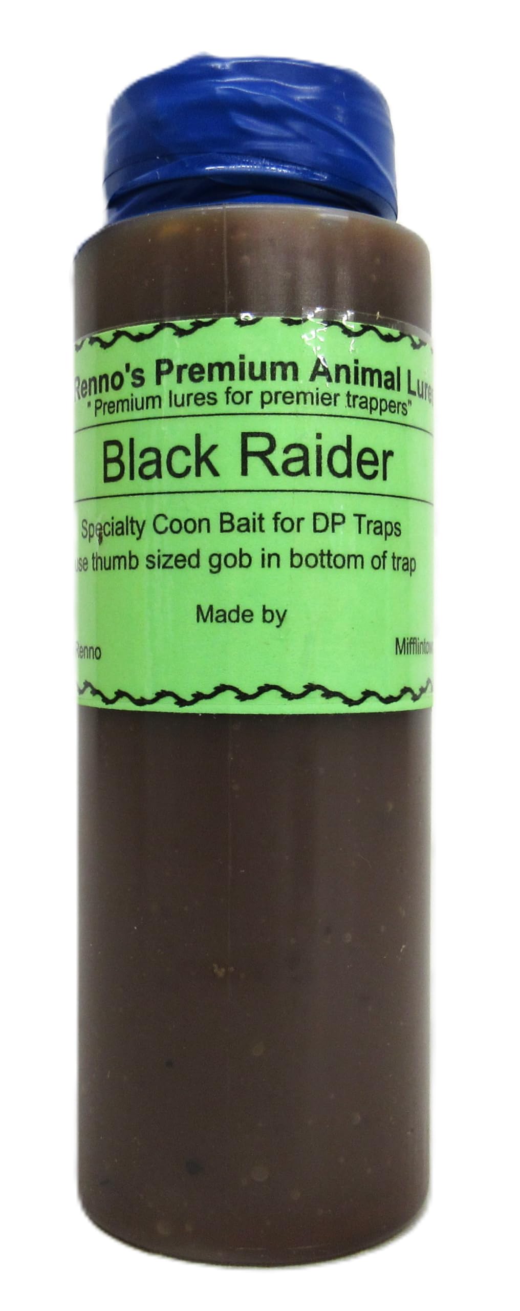 Black Raider DP Coon Bait Renno Lures 8 oz