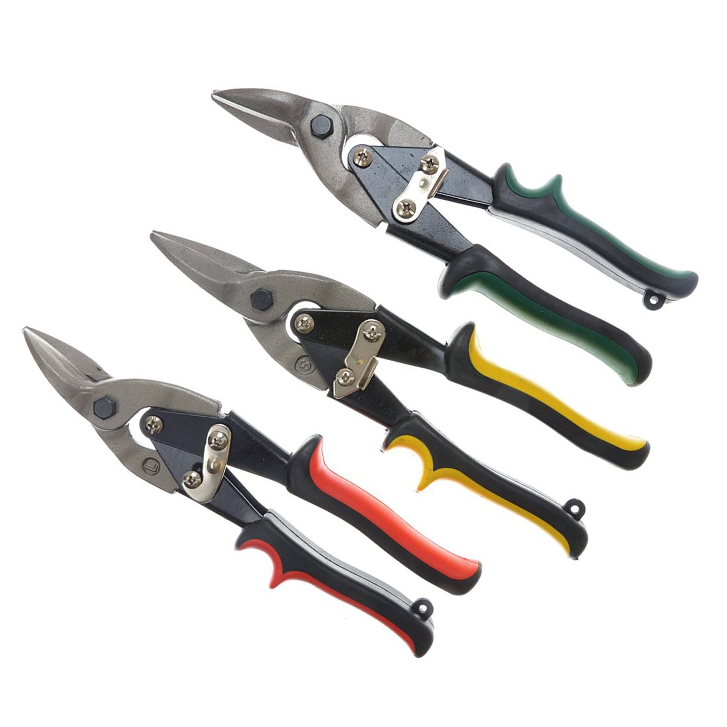 Tooltime 3 Piece Heavy Duty Aviation Tin Snips Set
