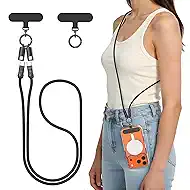 Phone Lanyard USB C Cable, PD240W USB C to USB C Cables, Cell Phone Strap Universal Cell Phone Neck lanyard for 1Phone17/16, Samsung Galaxy, Google Pixel(3.9ft)