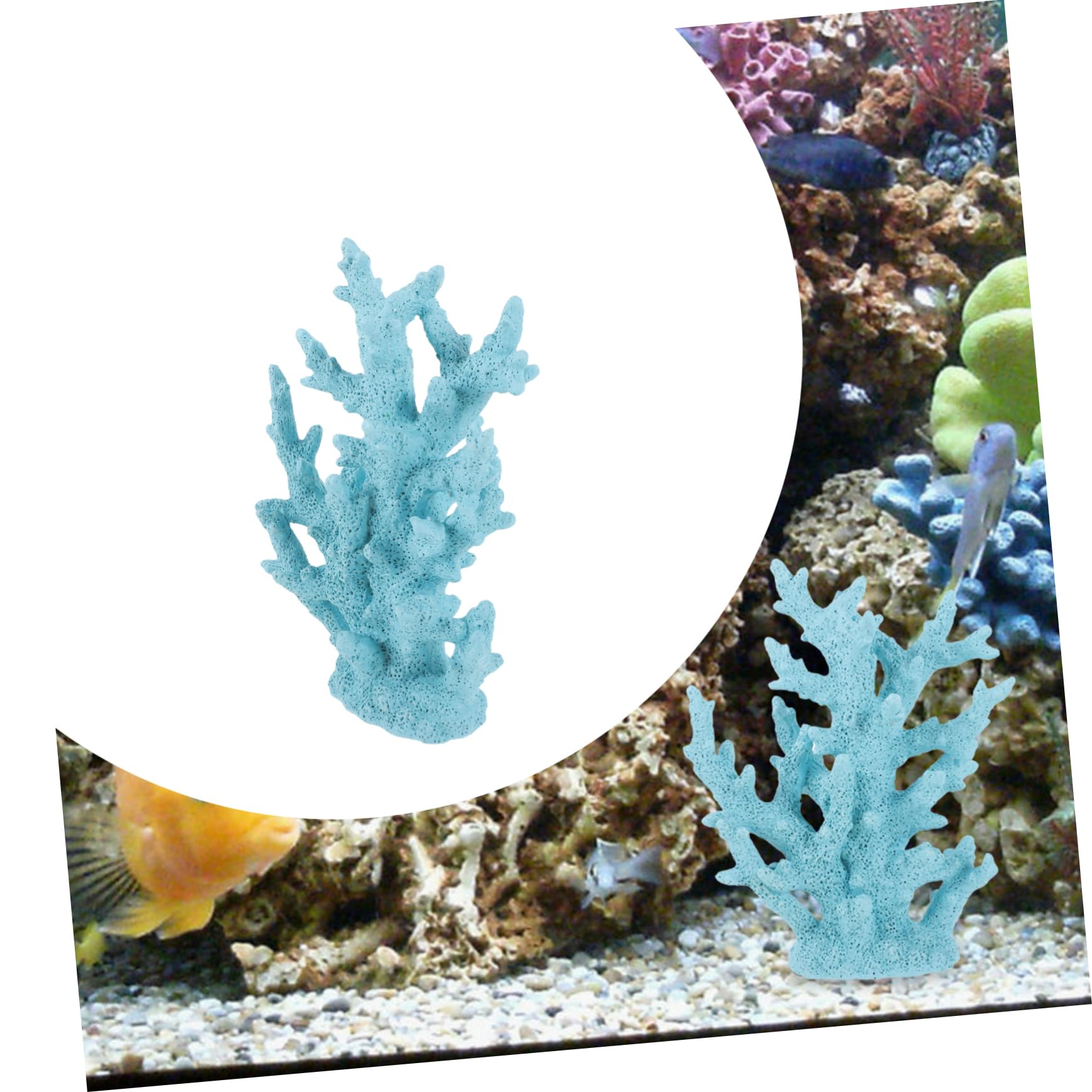 WOONEKY Decoración De Coral Artificial para Adorno De Simulada para Paisajismo Marino y Peceras para Acuáticos