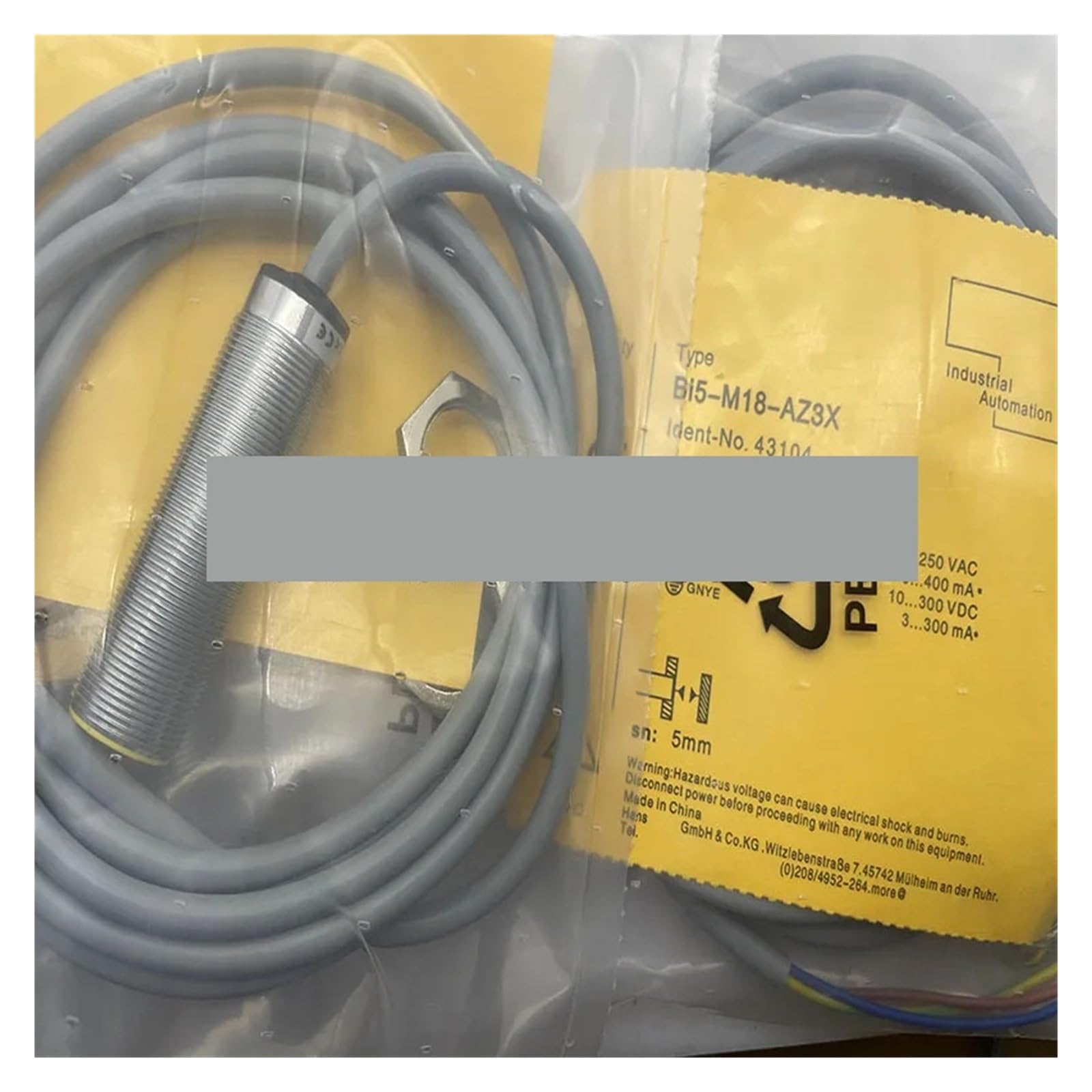 OSHZIKJII 1pcs Sensor BI5-M18-AZ3X BI5-M18-AN6X proximity switch(BI5-M18-AZ3X)