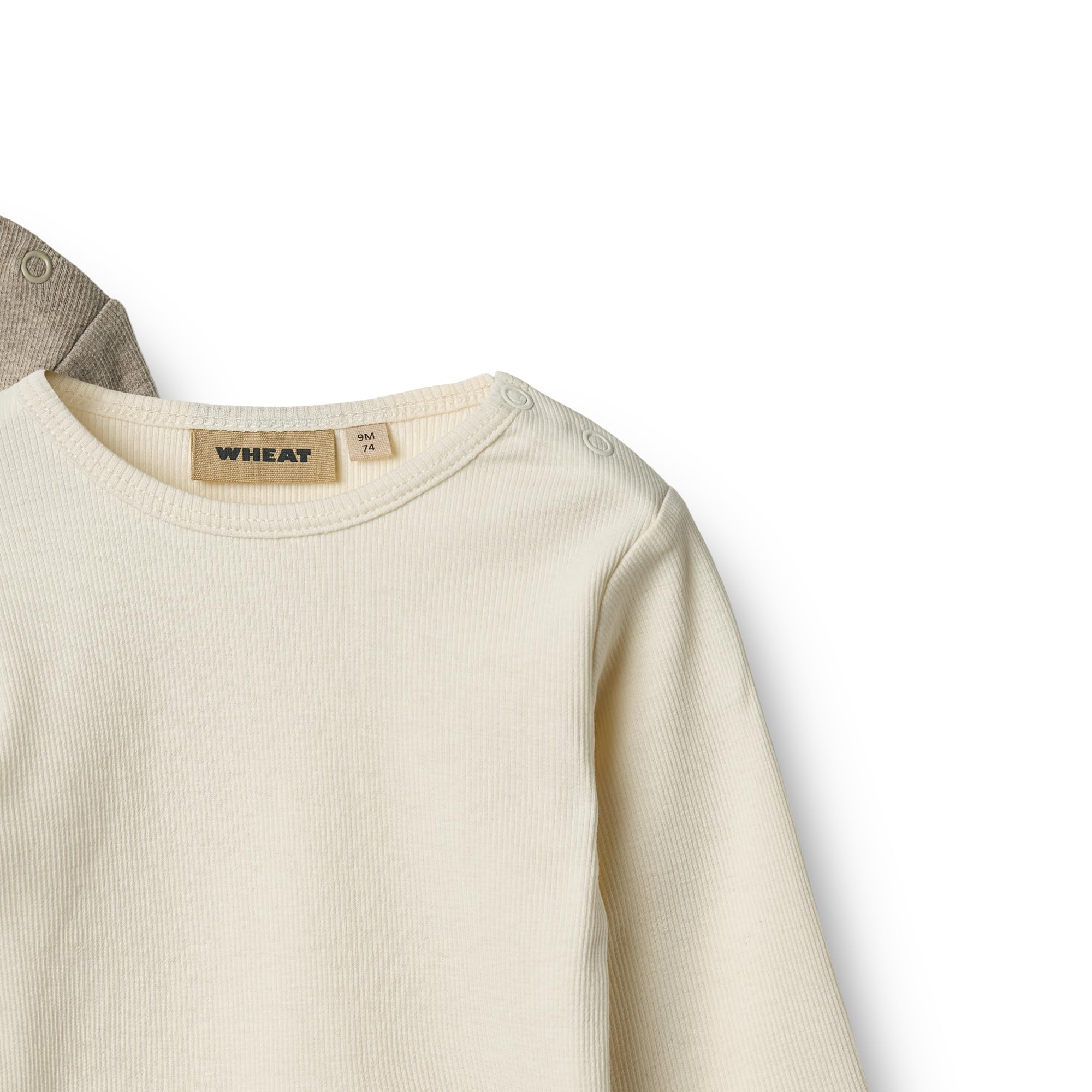 Wheat Unisex Baby Unisex 2er Pack Doppelpack Rib Body Strampler Langarm Spencer Body