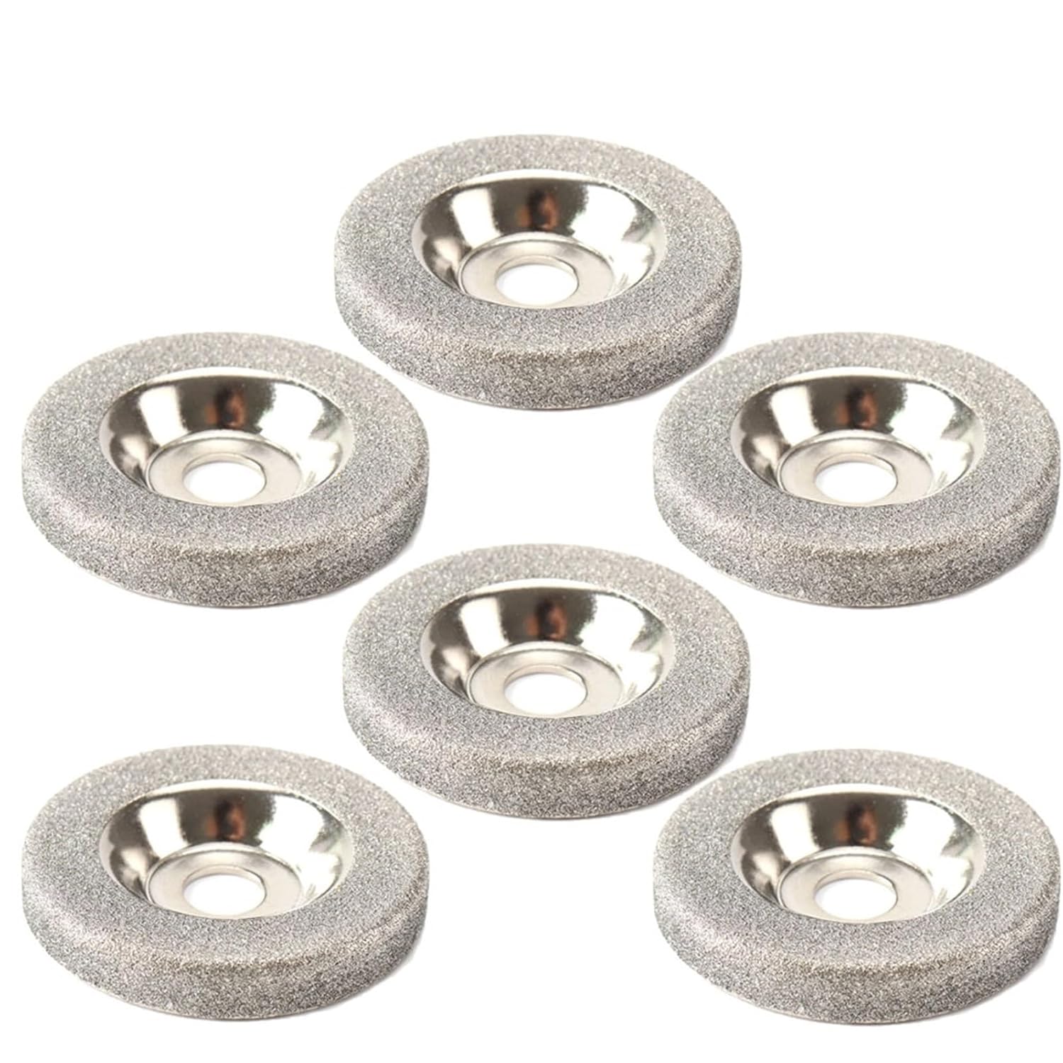 1-15pcs 50mm Diamond Grinding Wheel Convexity Circle Grinder Disc Stone Cutting Rotary Tool for Quick Removal or Trimming(2pc,180)