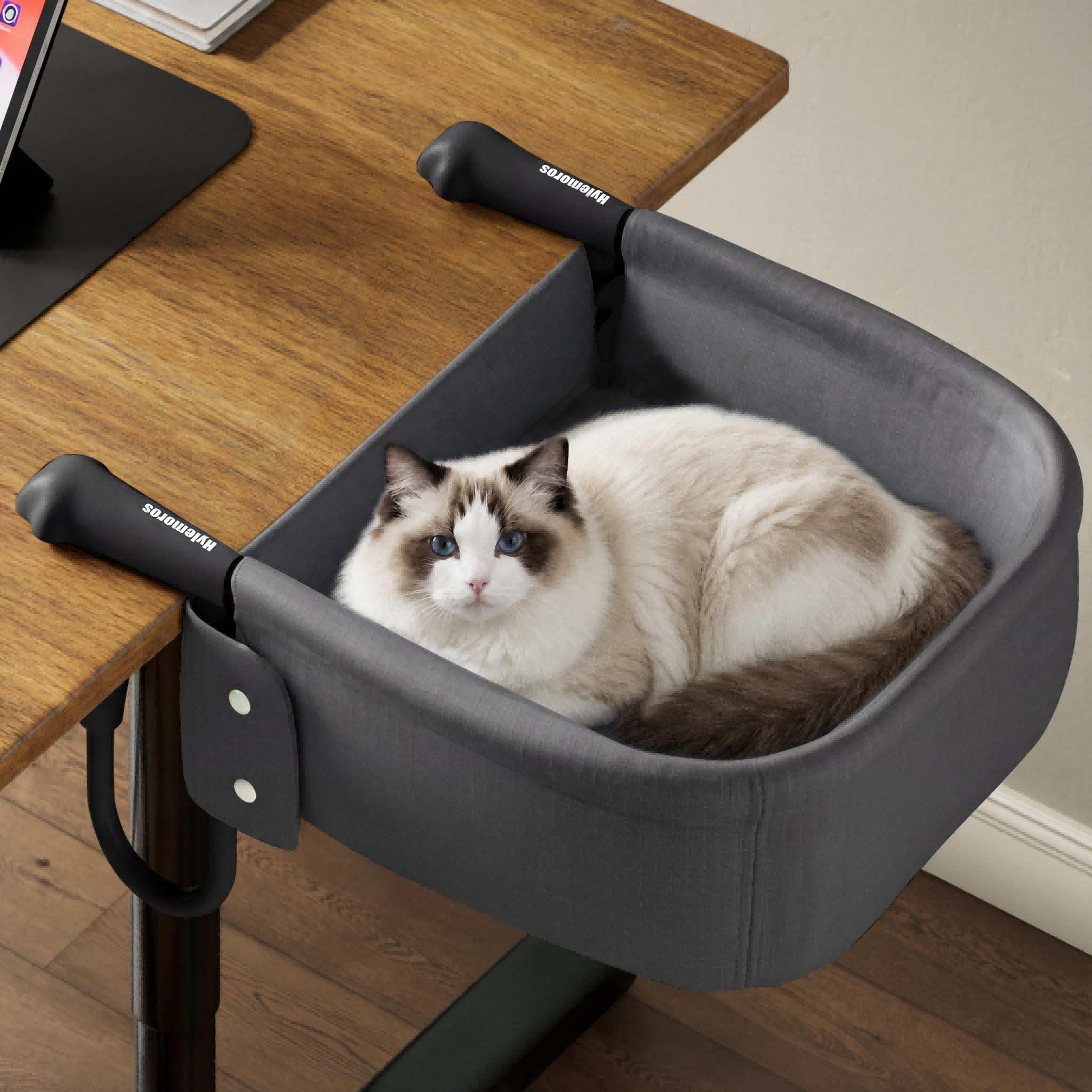 Photo 1 of Extra-Sturdy Cat Desk Bed for Large Cats 50lbs Desk Cat Bed Attachment
