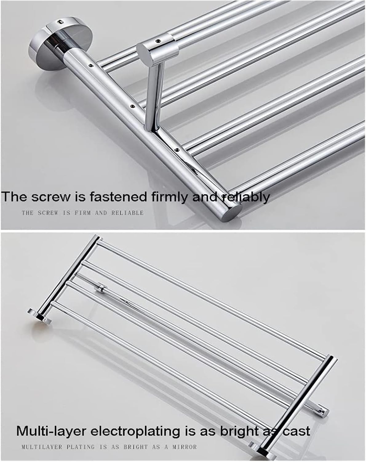 Towel Rail Towel Rack All-Copper Towel Rack, Solid Toilet Rack, Bath Towel Holder, Wall Drilling Installation Bathroom Hardware