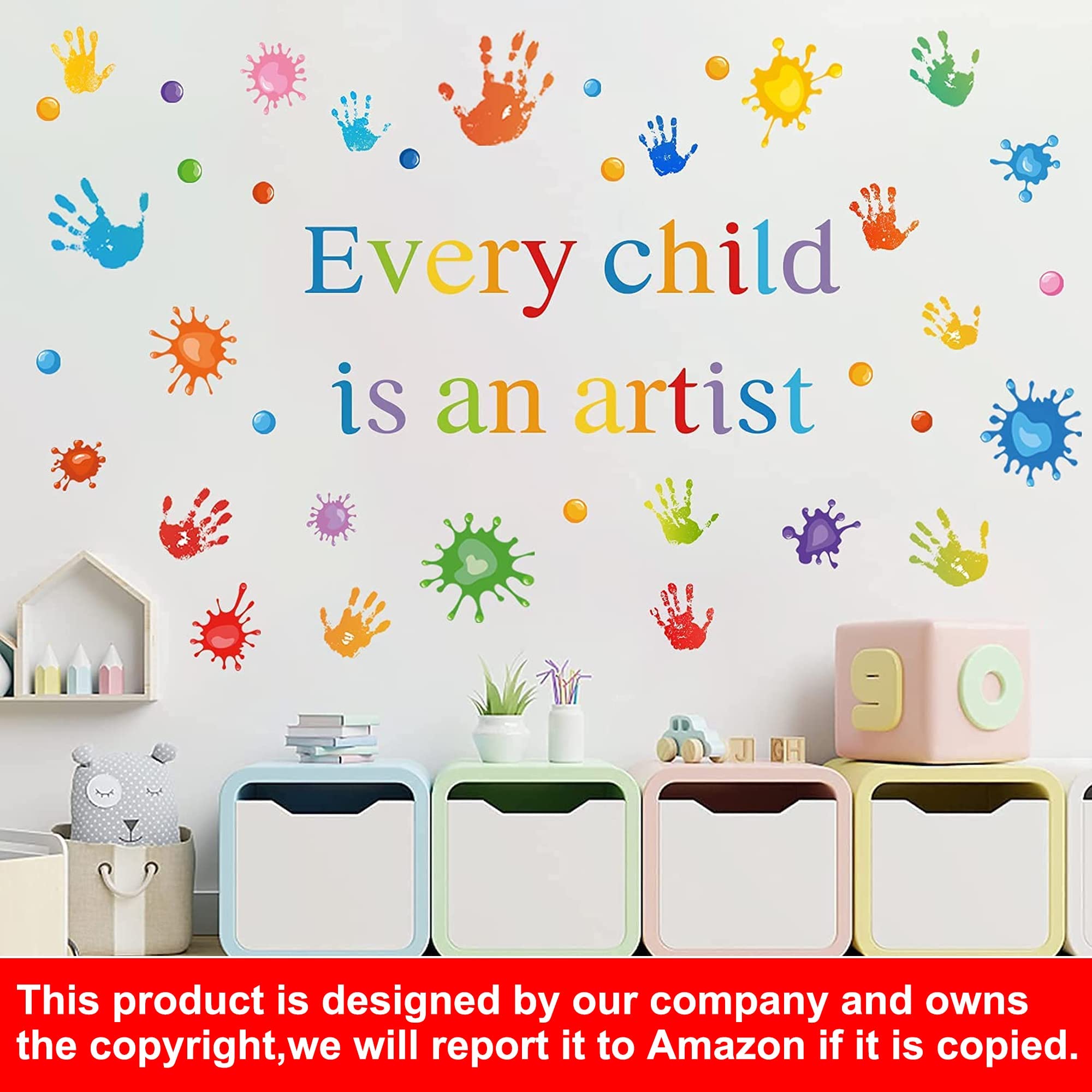 Colorful Inspirational Quotes Wall Decals Vinyl Paint Splatter