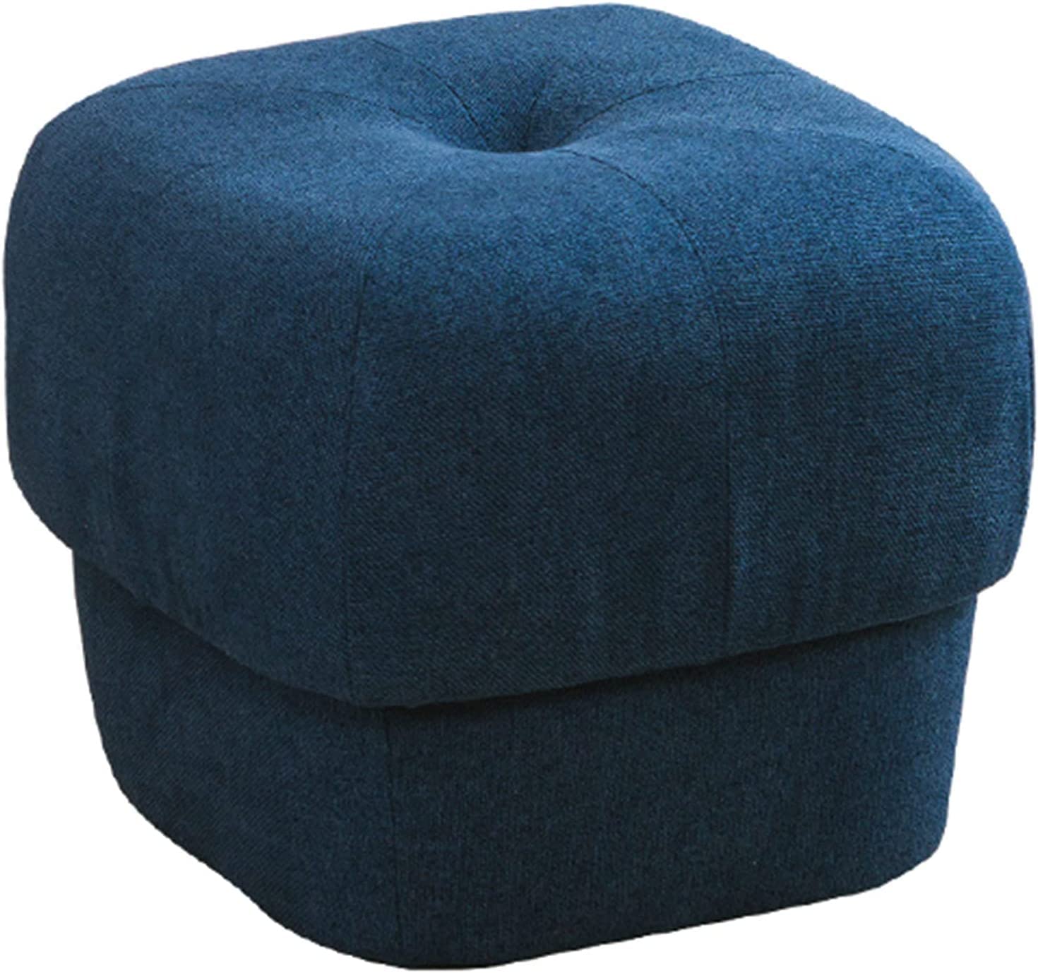 Tabouret rembourré Compact et chic en velours haut de gamme pour chambre