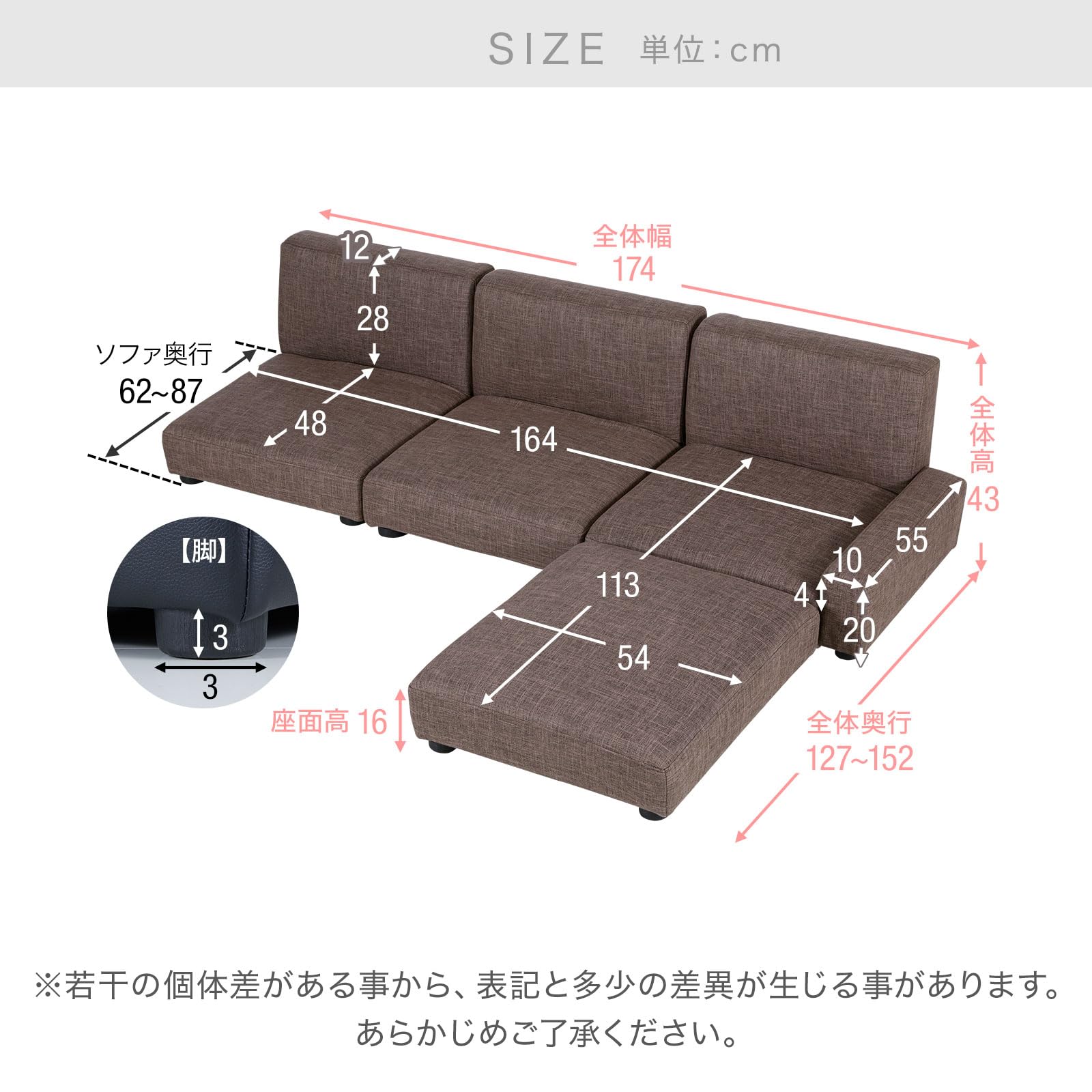 LOWYA ロウヤ ローソファー 3人掛け カウチソファ　リクライニングソファ 3人掛けカウチソファ 2点/3点セット | 【公式】LOWYA(ロウヤ