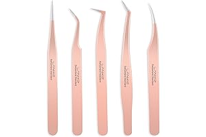 Eyelash Extension Tweezers Set 5 PCS for Eyelash Extensions