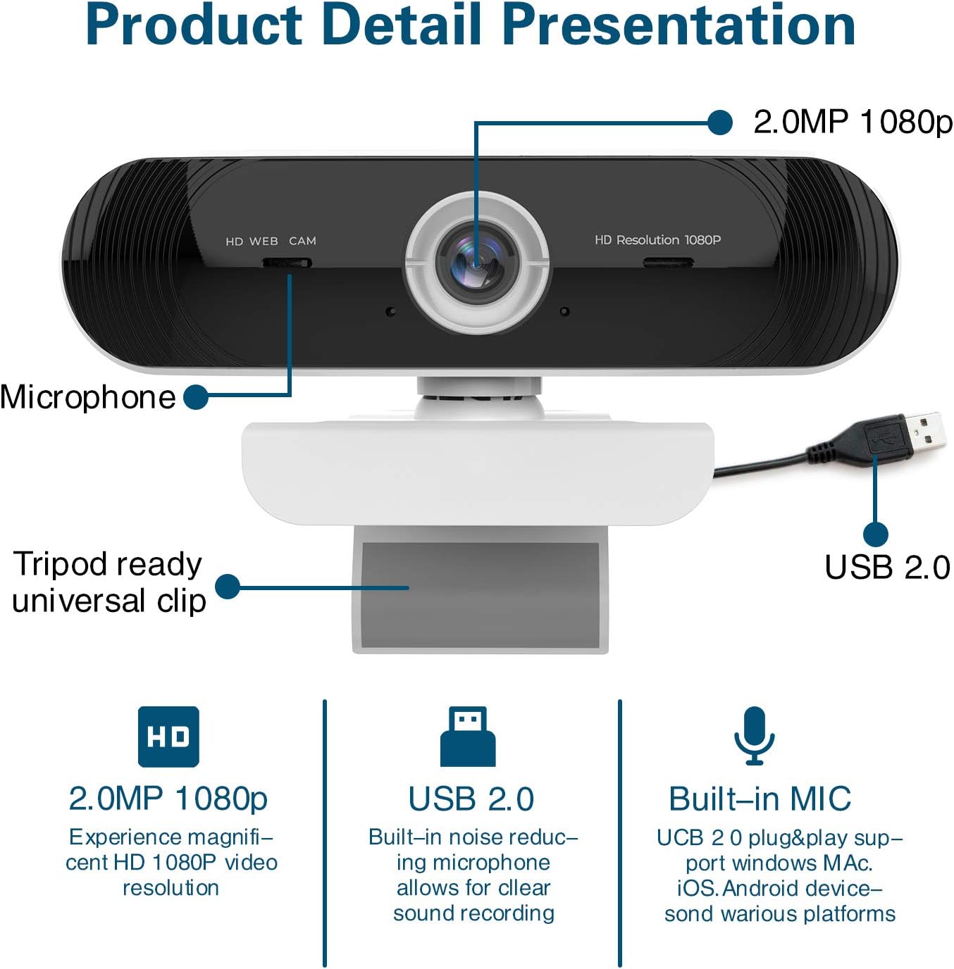 Flash Sale Webcam with Microphone for Desktop,HD1080P H.264 Video PC Laptop USB Webcam, Plug and Play Web Camera, Widescreen Computer Streaming Camera for Video Call, Conference, Recording, Online Classes Best Deal 🛒 Webcam with Microphone for Desktop,HD1080P H.264 Video PC Laptop USB Webcam, Plug and Play Web Camera, Widescreen Computer Streaming Camera for Video Call, Conference, Recording, Online Classes