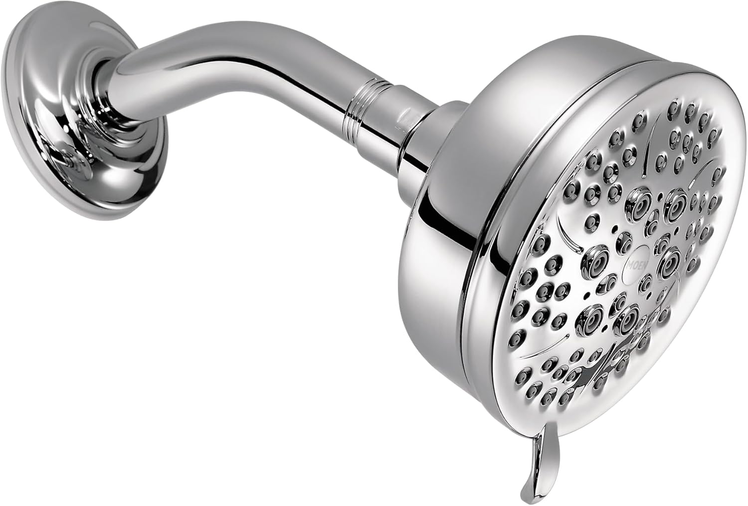 Moen Caldwell 205W2 4.25″ Chrome 5‑Function Shower Head – IPS ½″ Connection, 2.5 GPM