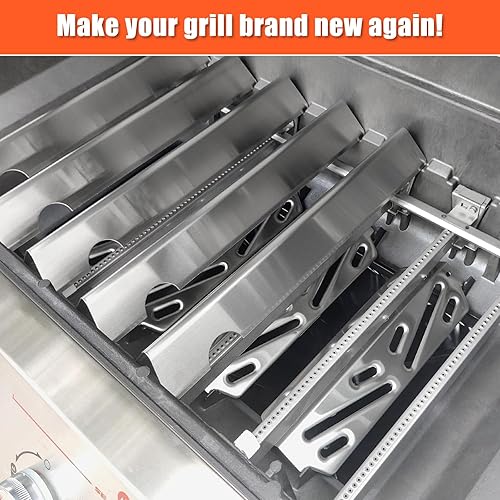 Miniatura 36 de Barras aromatizantes Genesis II y deflector de calor Genesis II para Weber GS4 Genesis II 300 ii E-310 E310 ii E-315 ii E-335 ii S-335 ii se-335