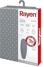 Rayen Universal Ironing Board Cover | EasyClip Fit Ironing Cover | 3 Layers: Foam, Fleece Fabric, 100% Cotton | Medium Range | Size: 130 x 47 cm | Print