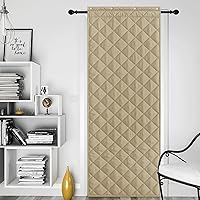 Vista 24 de NICETOWN Cortina de puerta con aislamiento térmico para interiores y exteriores, bloqueador de corrientes de aire de 26 x 78 pulgadas de grosor