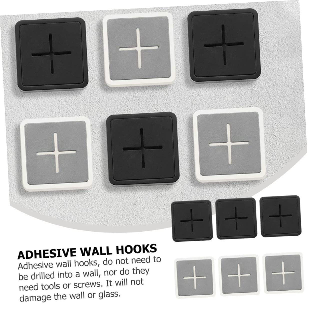 Angoily 18piezas Ganchos Adhesivos Para Toallas De Cocina y Baño Soporte De Pared De Diseño Instalación Sin Taladro Para Organizar Toallas El