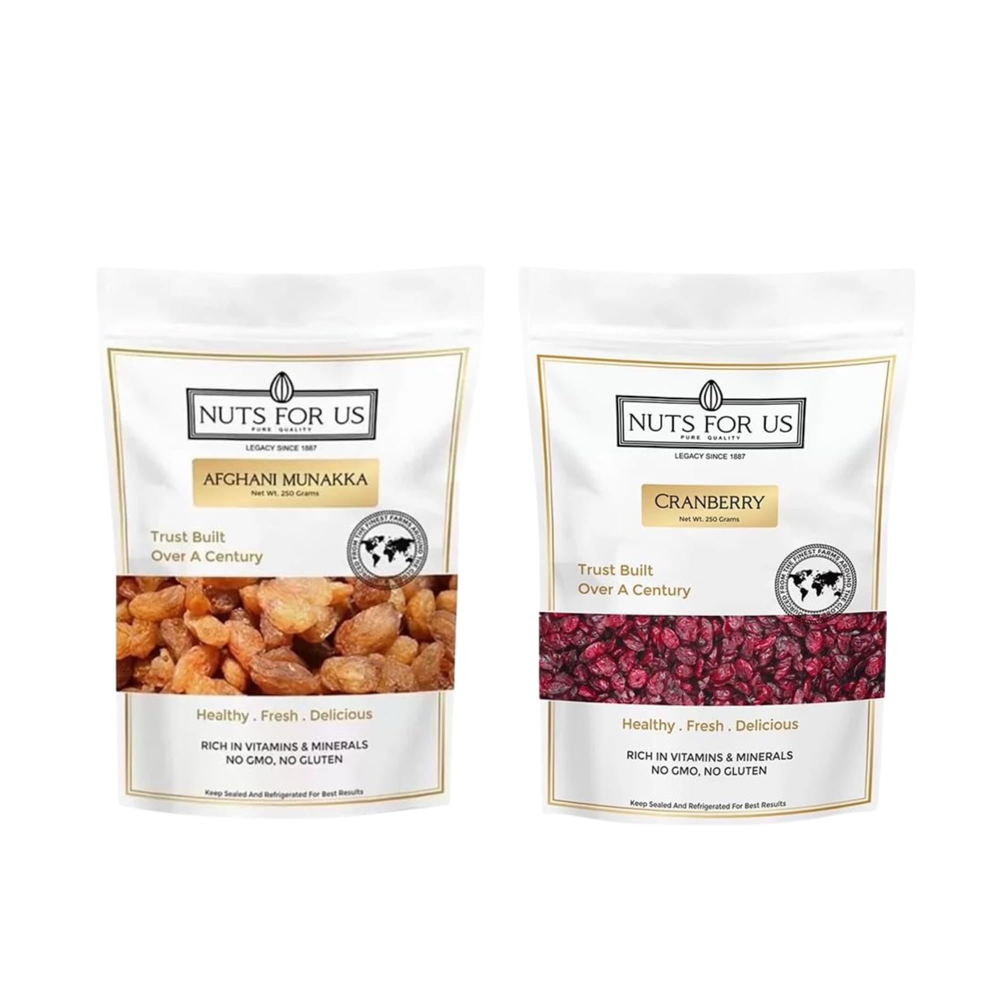 Nuts For Us Munakka & Cranberries Combo (250g x 2) | Dried Cranberry & Blueberry | Dried Afghan Munakka | Rich In Nutiritons| No added Preservatives | Healthy Sweet & Tasty.-image-6