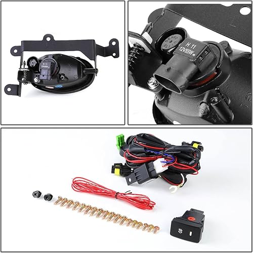Miniatura 8 de Lámparas antiniebla de conducción de parachoques delantero compatibles con Honda Civic Coupe de 2 puertas 2006 2007 2008, lado del conductor y del